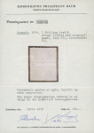 Stamp of Denmark 1864-70 2sk light-green blue line perf.12 1/2 in mint block of four