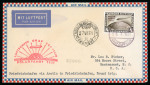 Stamp of Germany 1931 Polar Zeppelin Flight 4M on Graf Zeppelin Polar Flight cover to the USA