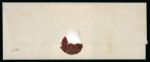 Stamp of Finland 1856, 10kop dark carmine (1856 printing), octagonally cut with good to large margins, tied to 22.6.1856 cover to Russia