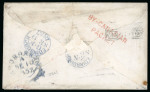 Stamp of Canada 1852-57, 7 1/2d yellow-green on medium wove paper, with well balanced margins, tied on cover to Scotland 