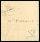 Stamp of Belgium 1866, 1c grey mint imperf. lower left corner marginal