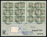 Stamp of Cook Islands » Penrhyn Islands 1902 1/2d Green, 46 examples tied on registered envelope