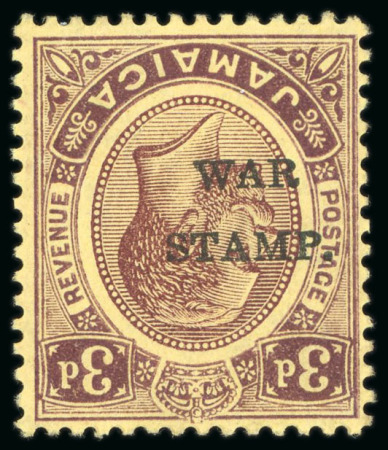 Stamp of Jamaica 1916, War Stamps, second issue, 3d purple and yellow,