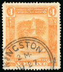 Stamp of Jamaica 1919, 1s orange-yellow and red-orange, wmk multi crown