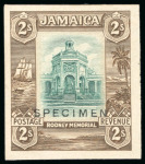 Stamp of Jamaica 1921, Admiral Rodney Memorial, 2s blue-green and brown,