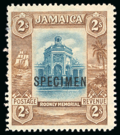 Stamp of Jamaica 1921, Admiral Rodney Memorial, 2s blue and brown, mint