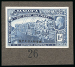 Stamp of Jamaica 1919, Contingent Embarking, 1 1/2d value, imperforate