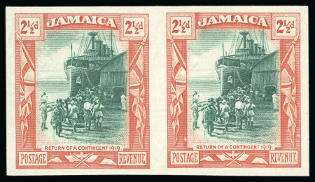 Stamp of Jamaica 1921, Return of war Contingent, 2 1/2d myrtle and orange-brown,