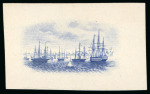 Stamp of Jamaica 1921, Port Royal, 6d, vignette die proof imperforate,