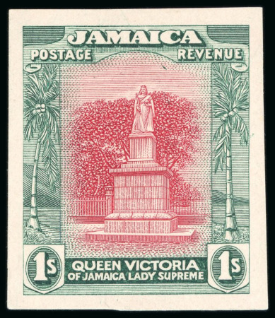 Stamp of Jamaica 1919, Statue of Queen Victoria Kingston, 1s value,