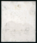 Stamp of Jamaica 1860, First Issue 1s die proofs in black, on thick