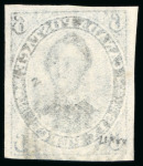 Stamp of Canada 1851, 6d slate-violet on laid paper, good to large margins, neatly used 