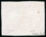 Stamp of Canada 1857, 3d red on medium to thick wove paper with clearer impression, used