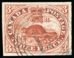 Stamp of Canada 1852-1929, Group incl. 3d beaver used (3, some imperfections
