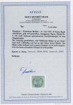 Stamp of Romania 1858, Moldavia, 54 parale blue, on greenish blue horizontally laid paper, fresh vibrant colour, superb used