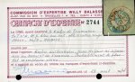 Stamp of Romania 1858, Moldavia, 54 parale, blue on greenish blue horizontally