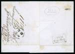 Stamp of Luxembourg 1856 (Nov 18th), Cover sent to Frankfurt, franked with