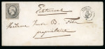 Stamp of Luxembourg 1858 (Jun 20th), Envelope sent to Echternach, franked