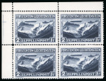 Stamp of Liechtenstein 1931, Zeppelin Air Post, Set of the two values,1f and