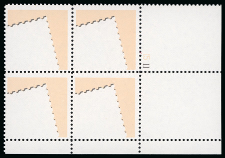 Stamp of United States » 1919 Issues onwards 1972, "Stamp Collecting" 8c with black (litho) omitted  and 1986 AMERIPEX block of four with red, black and blue omitted