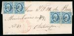 Stamp of Netherlands 1863 (Nov 8th), Entire from Ferheyden to Antwerp, franked