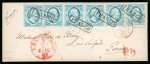 Stamp of Netherlands 1862 (July 7th), Part front sent to Paris, franked