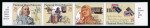 Stamp of United States » 1919 Issues onwards 1993, National Postal Museum 29c se-tenant strip of four imperforate, mint n.h.