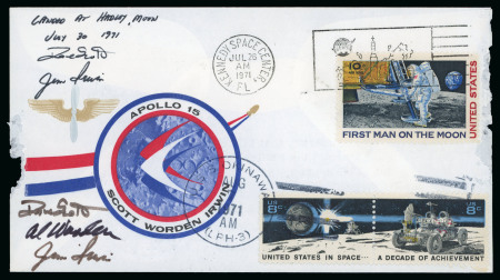 Stamp of United States » 1919 Issues onwards 1971 Apollo 15 flown moon cover