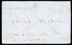 Stamp of Romania 1859, Moldavia, 40 parale greenish-blue, on bluish