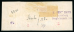 Stamp of Romania 1858, Moldavia, 40 parale blue, on bluish wove paper,