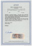 Stamp of Romania 1858, Moldavia, 40 parale blue, on bluish wove paper,