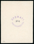 Stamp of Romania 1858, Moldavia, 108 parale, Sperati Die Proof of the