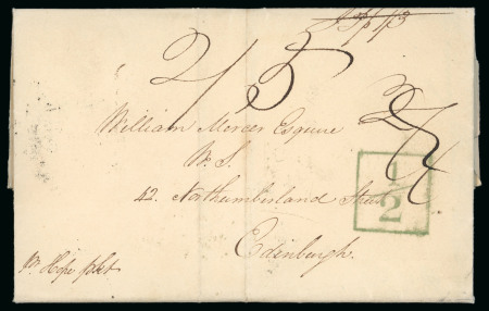 Stamp of Jamaica 1767-1860, Pre-stamp postal history collection, contained