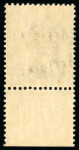 Stamp of Jamaica 1890, 1/2d green, Official, bottom marginal with plate