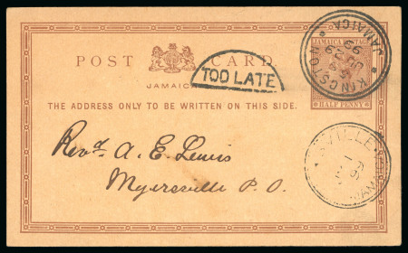 Stamp of Jamaica 1877-1965, Postal Stationery collection, presented