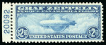 Stamp of United States » 1919 Issues onwards Airmails: 1930 Graf Zeppelin mint set of left marginals each with plate number
