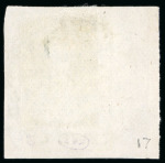 Stamp of United States » U.S. Possessions » Hawaii 1857, 5c blue on thin white wove paper, unused left sheet marginal