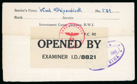 Stamp of Jamaica 1940-1945, Collection of censor mail in two albums