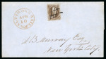 Stamp of United States » 1847 Issue 1847 5c deep red brown on cover from Baltimore