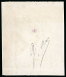 Stamp of Colonies françaises » Nouvelle-Calédonie 1859, Triquérat, Y&T n°1 en bloc de 4 coin de feuille,