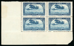 Stamp of Colonies françaises » Maroc 1922-27 75c blue imperf. in mint n.h. top left corner