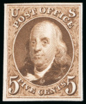 Stamp of United States » 1847 Issue 1875, Post Office Reproductions of 1847 Issue, Benjamin