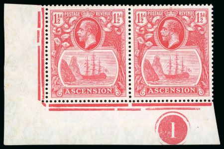 Stamp of Ascension 1924, Chalk-surface paper, 1/2d, 1d and 1 1/2d, perf
