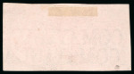 Stamp of Honduras 1865, 2r black on pink, used pair