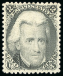 Stamp of United States » 1861-1866 issue 1863, Jackson, 2c black, mint n.h., original gum, neatly