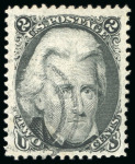 Stamp of United States » 1861-1866 issue 1863, Jackson, 2c black, choice centering, wide margins,
