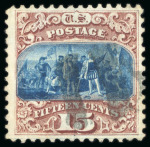 Stamp of United States » 1869 Pictoral Issue 1869, Landing of Columbus, 15c brown and blue, type