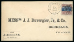 Stamp of United States » 1869 Pictoral Issue 1869, Landing of Columbus, 15c brown and blue, type