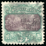 Stamp of United States » 1869 Pictoral Issue 1869, Declaration of Independence, 24c green and violet,
