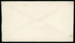 Stamp of United States » 1870-75 National Bank Note Co. and Continental Bank Note Co. Issues 1870, Franklin, 1c ultramarine, strip of three, on cover